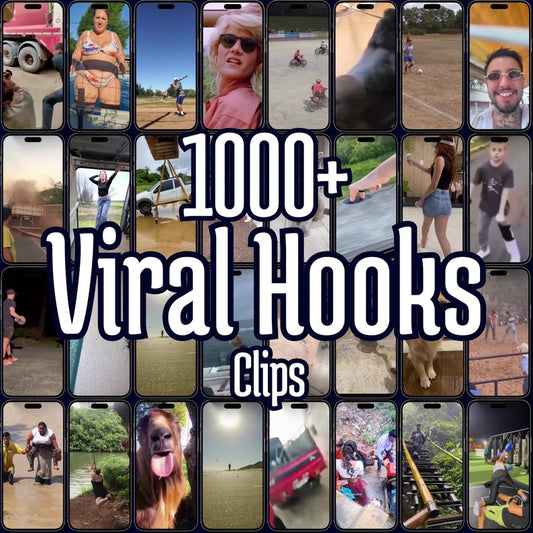 1000+ Viral Hooks Clips Bundle | Trending Videos | MRR / PLR | Attention Grabbing Videos | Video Content | Visual Graphics Essential